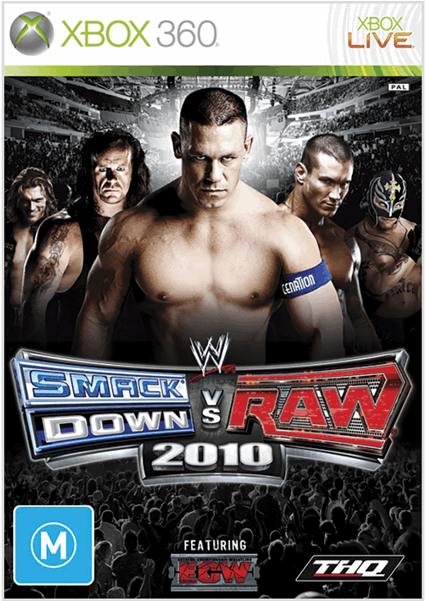 Wwe Smackdown Vs Raw 2010 Ps2 Cover Clipart (600x600), Png Download