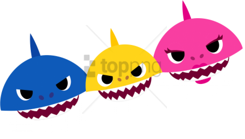 Free Png Baby Shark Png Image With Transparent Background - Baby Shark Pinkfong Png Clipart (850x482), Png Download