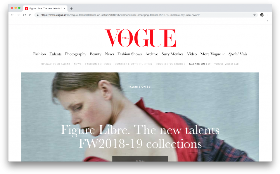 Editorial For Vogue Italia - Vogue Clipart (973x613), Png Download