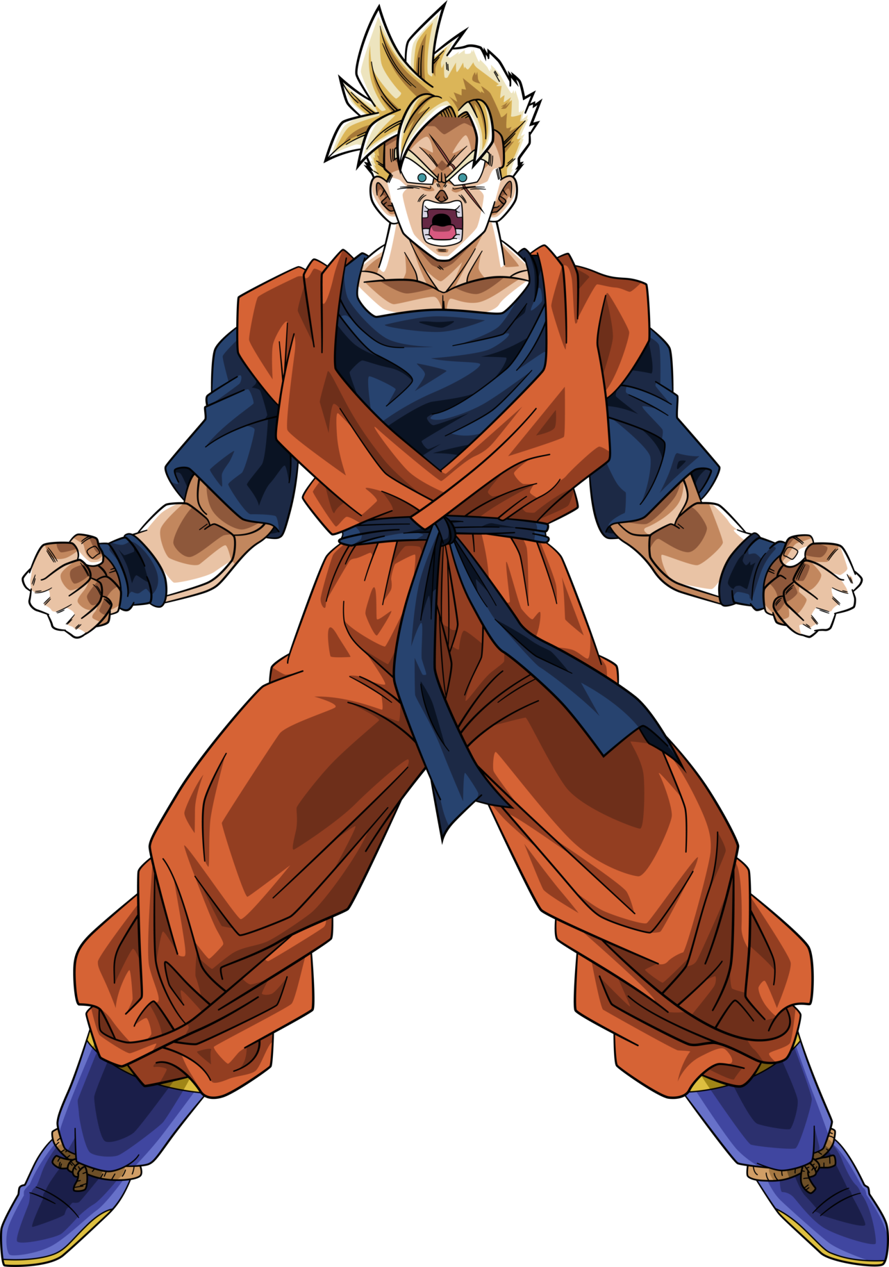 Super Saiyan Future Gohan Alt Palette - Gohan Future Ssj Blue Clipart (1280x1824), Png Download