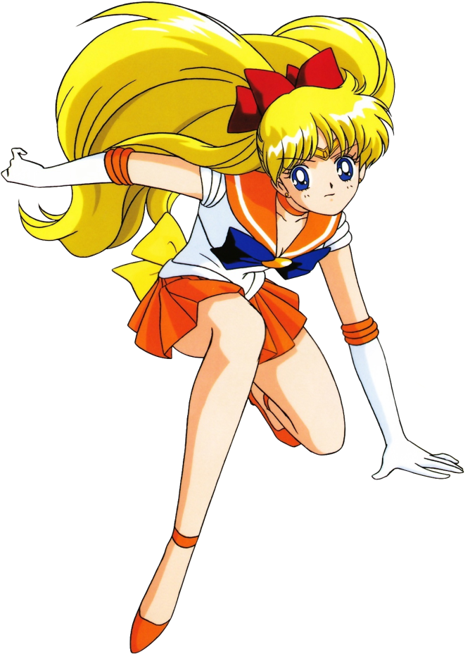 Anime And Manga - Sailor Venus Hd Png Clipart (668x929), Png Download