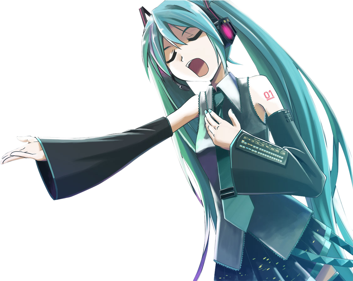 Anime Render Download - Hatsune Miku Clipart (1175x900), Png Download