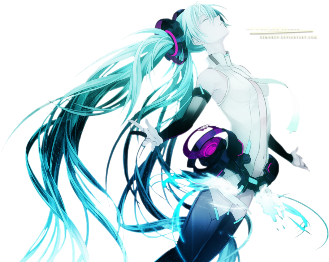 Render - Hatsune Miku Render Clipart (1563x879), Png Download