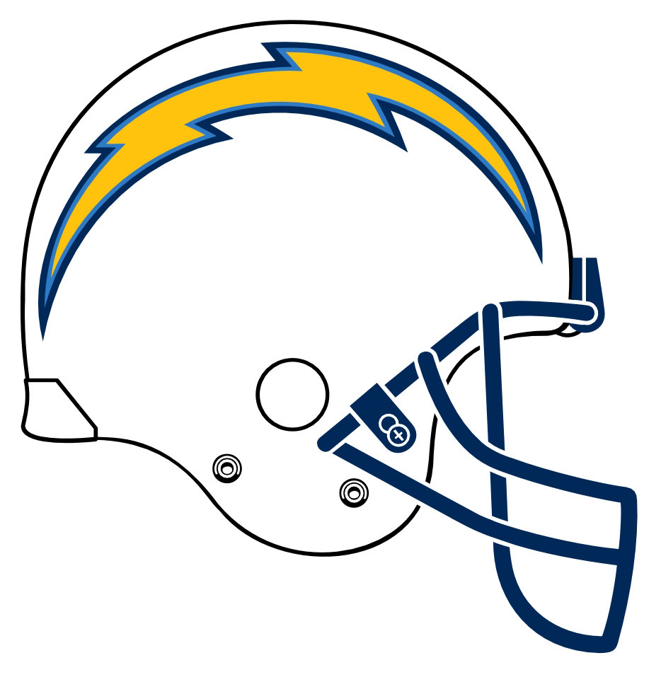 Los Angeles Chargers Helmet Logo Clipart (1400x1200), Png Download