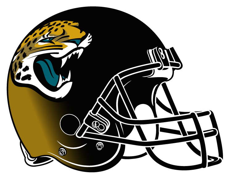 Nfl Helmets Redesigned As Nfl Helmets - Jacksonville Jaguars Helmet Logo Clipart (750x580), Png Download