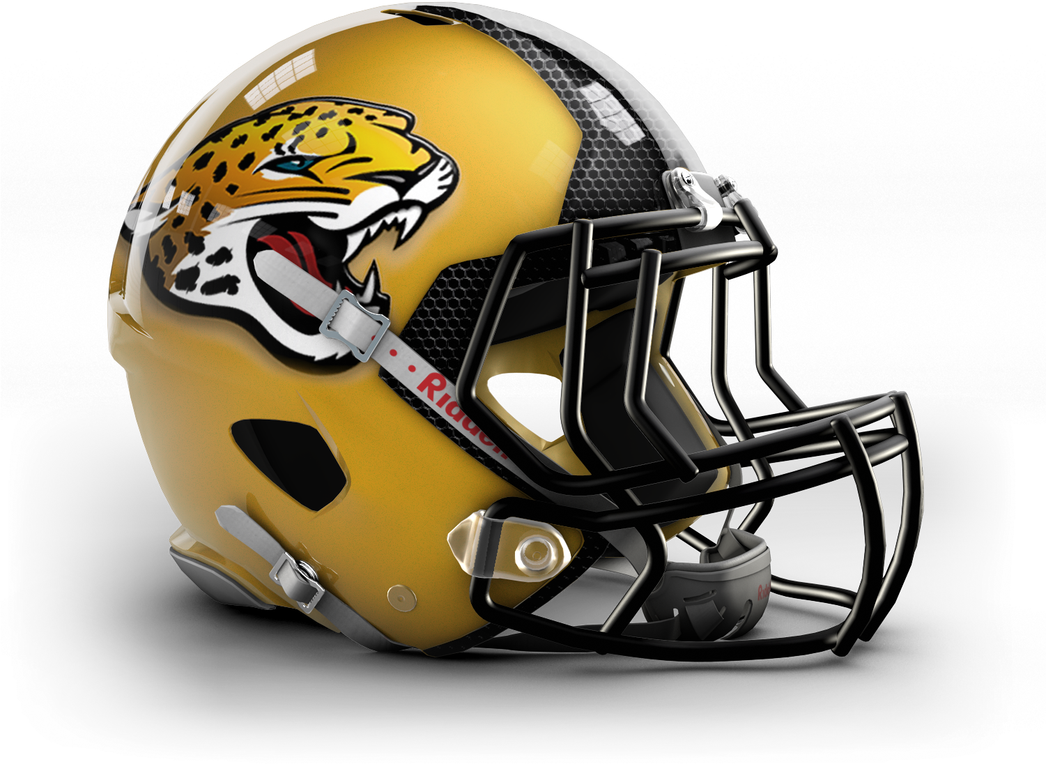 New Jags Helmet - Nfl Helmets With College Colors Clipart (1500x1200), Png Download
