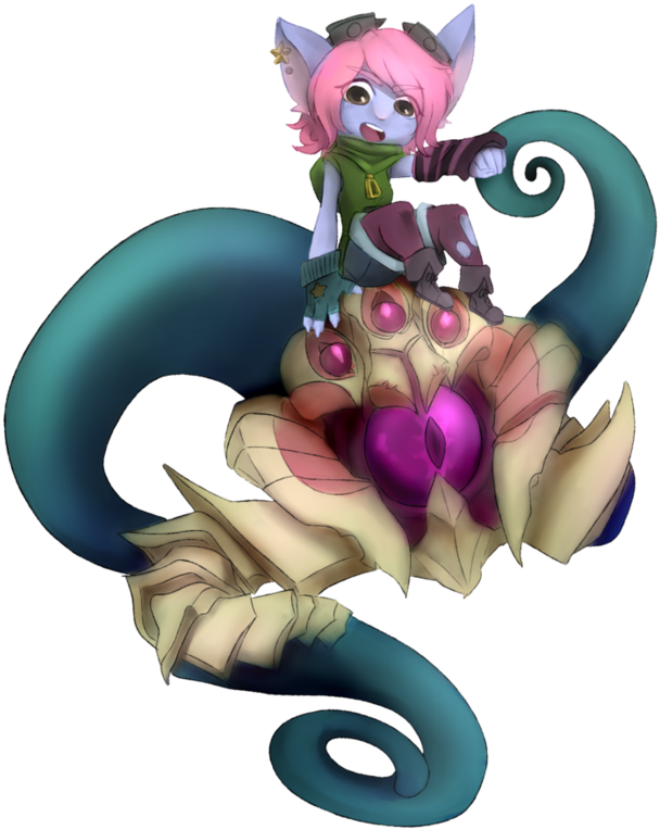 Tristana And Vel'koz - Lux And Vel Koz Clipart (890x897), Png Download