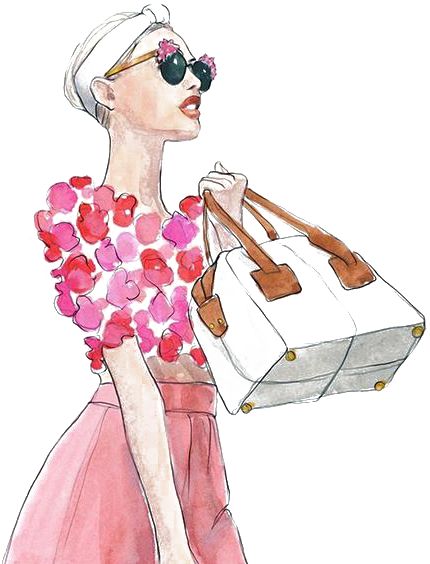 Vector Royalty Free Download Watercolor Painting Illustration - Watercolor Fashion Girl Png Clipart (564x564), Png Download