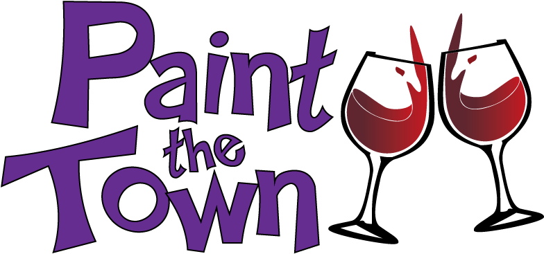 Paint The Town Glasses Purple Trans - Paint The Town Logo Clipart (792x413), Png Download