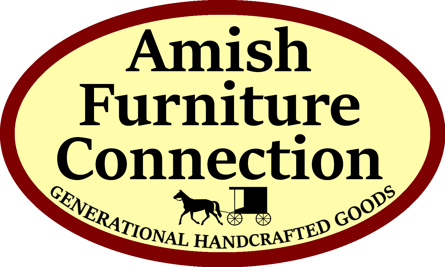 Amish Furniture Connection - Circle Clipart (1500x900), Png Download