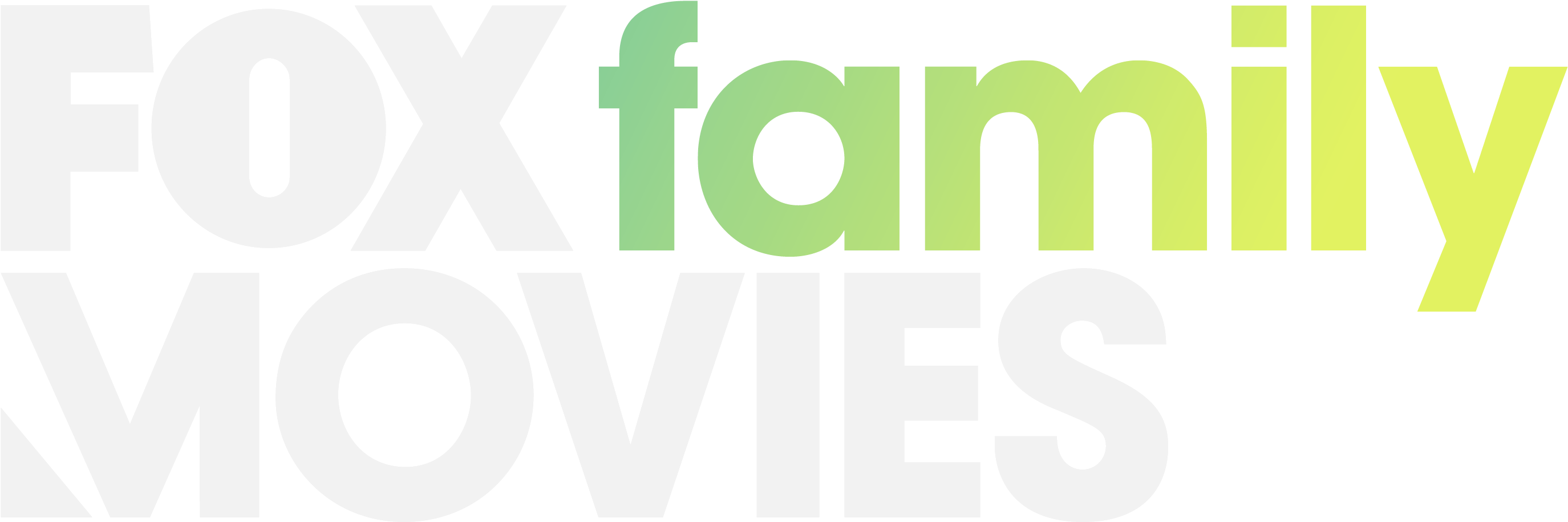 Ffm Livetv - Fox Family Movies Logo White Clipart (2768x978), Png Download