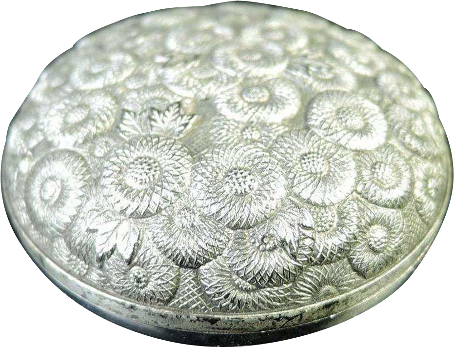 Japanese Vintage Copper Ware Ink Silver Seal Case Of - Circle Clipart (930x930), Png Download