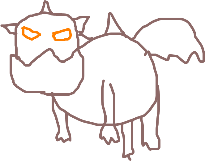 Lava Hound - Cartoon Clipart (1020x608), Png Download