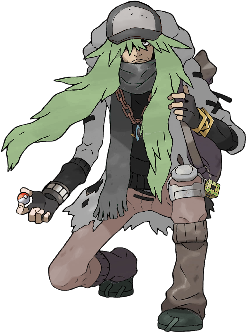 Az N Theme Pokemon Funny, Pokemon Red, Pokemon Games, - Pokemon Personagens Do Jogo Clipart (840x1152), Png Download