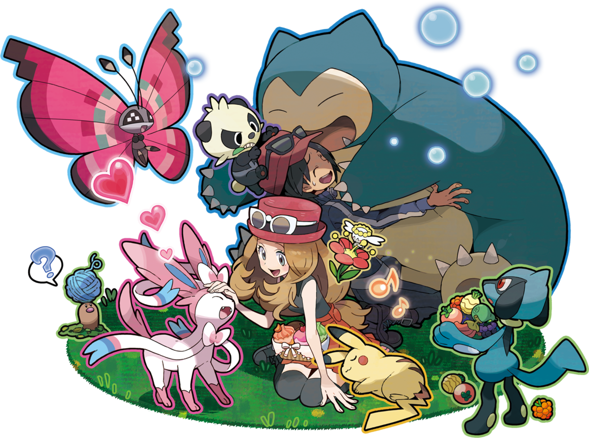 Pokemon Mega Evolution Cute Clipart (1200x893), Png Download