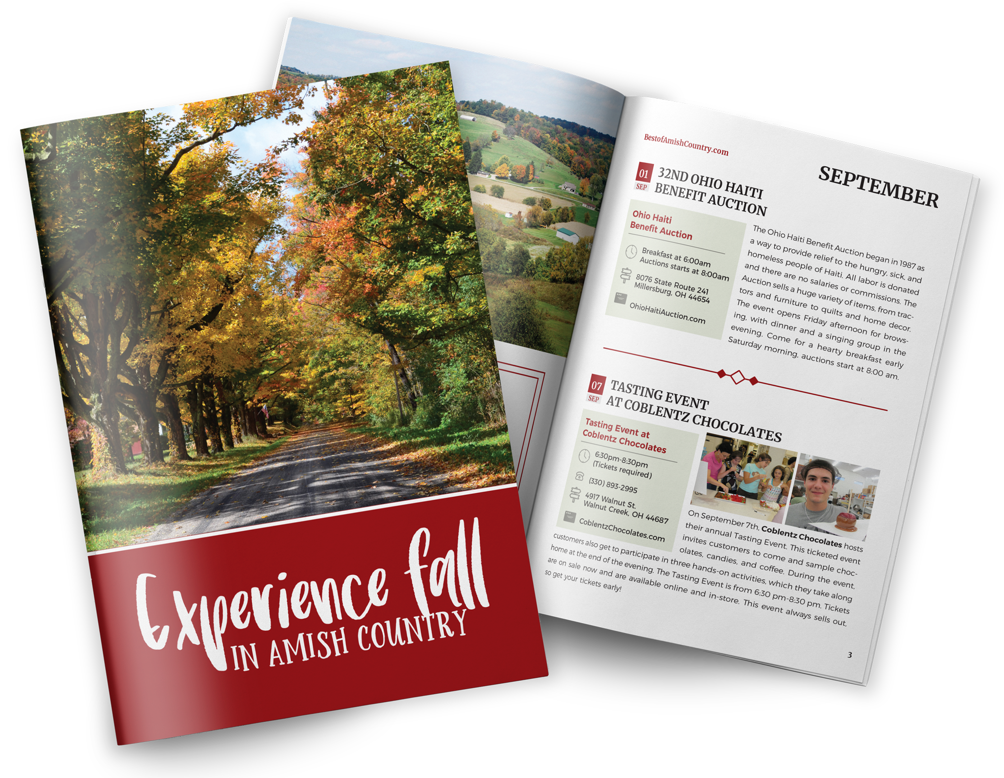 Experience Fall In Amish Country - Flyer Clipart (2195x1674), Png Download