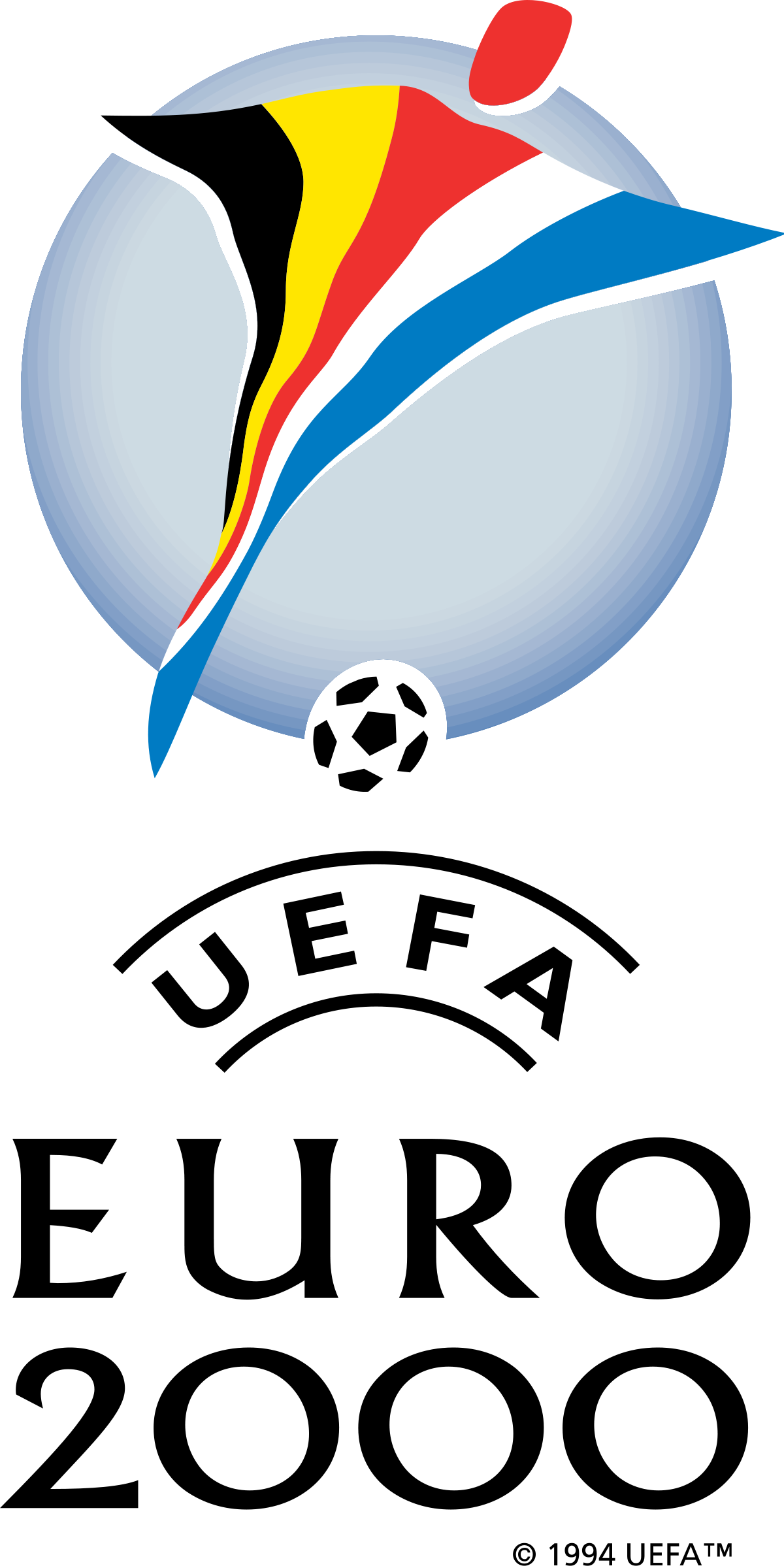 Uefa Euro - Uefa Euro 2000 Logo Clipart (1200x2400), Png Download