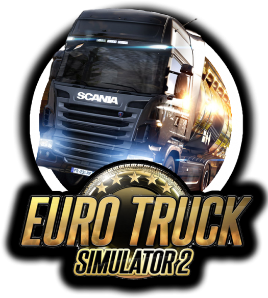 Euro Truck Simulator 2 Logo Png - Euro Truck Simulator 2 Icon Clipart (534x600), Png Download