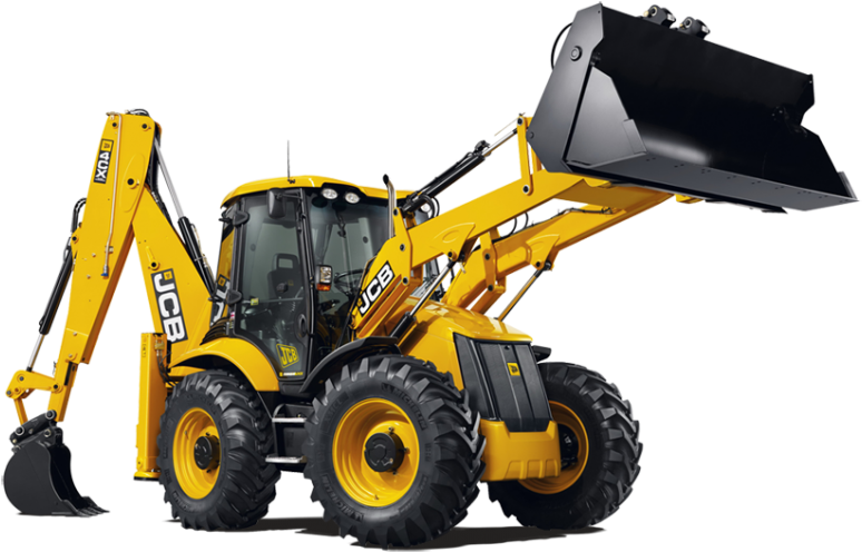 Jcb Png Images - Jcb Backhoe Loader Clipart (800x518), Png Download