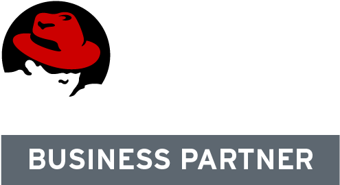 Red Hat Business Partner Docker Openstack - Red Hat Linux Clipart (856x551), Png Download