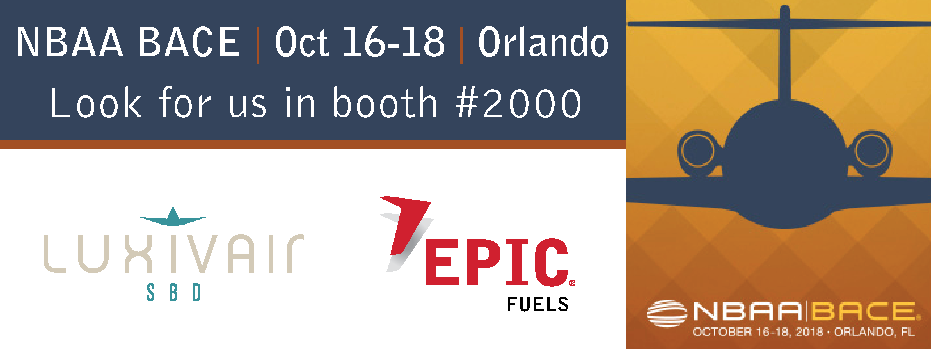 Nbaa-bace - Aviation Clipart (3200x1200), Png Download