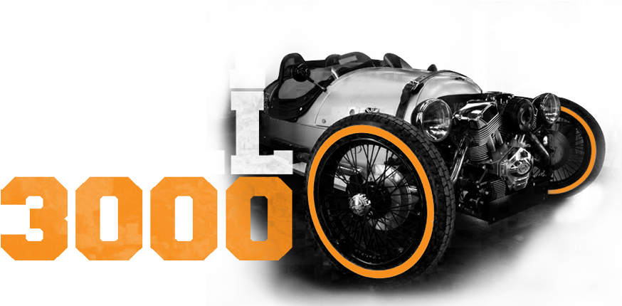 "follow Charles And His Wife Kiera On Their Adventure - Morgan 3 Wheeler Superdry Tyres Clipart (900x441), Png Download