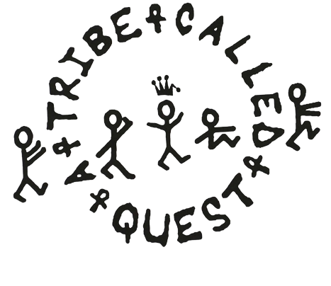 A Tribe Called Quest Black Logo - Tribe Called Quest Logo Black And White Clipart (500x666), Png Download