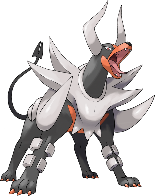 Pokemon Houndoom Mega Evolution Clipart (633x800), Png Download