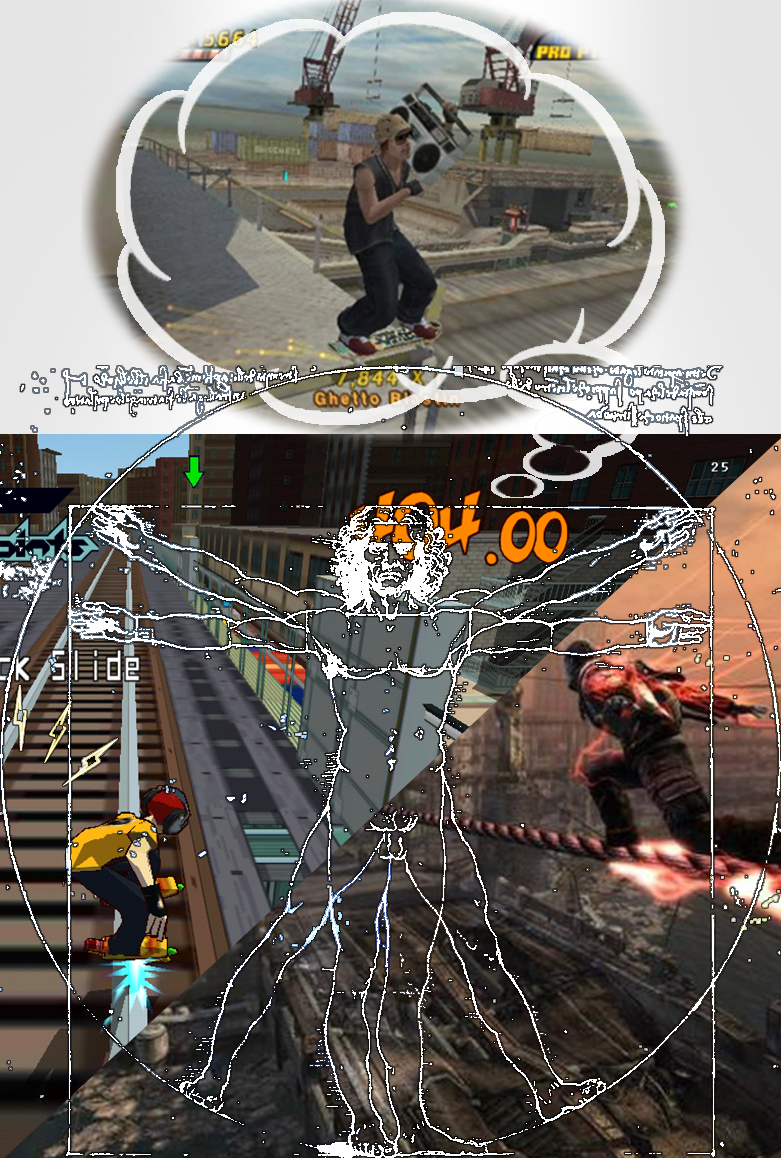 Anatomy Of Sunset Overdrive - Tony Hawk Pro Skater 4 Clipart (781x1158), Png Download