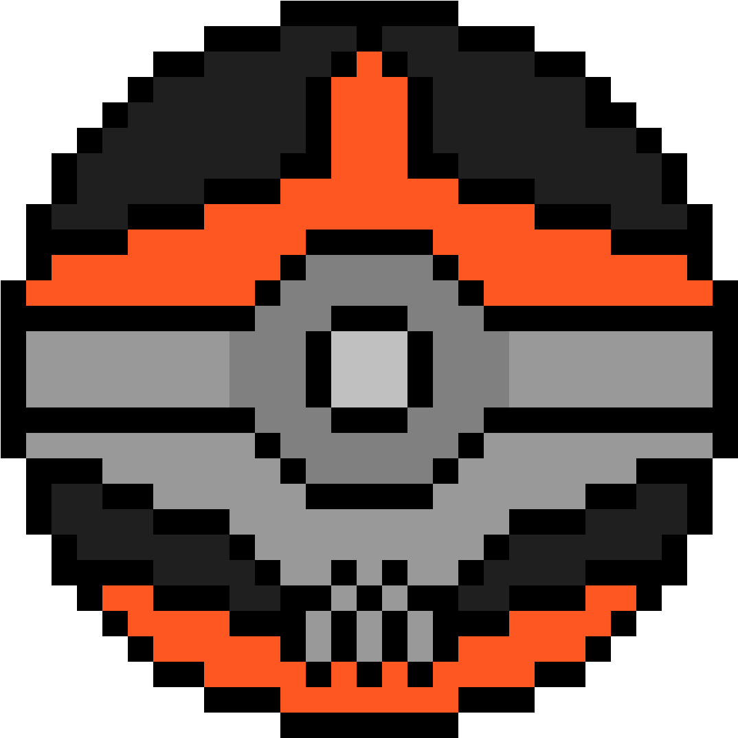 Mega Houndoom - D Va Logo Pixel Clipart (1184x1184), Png Download