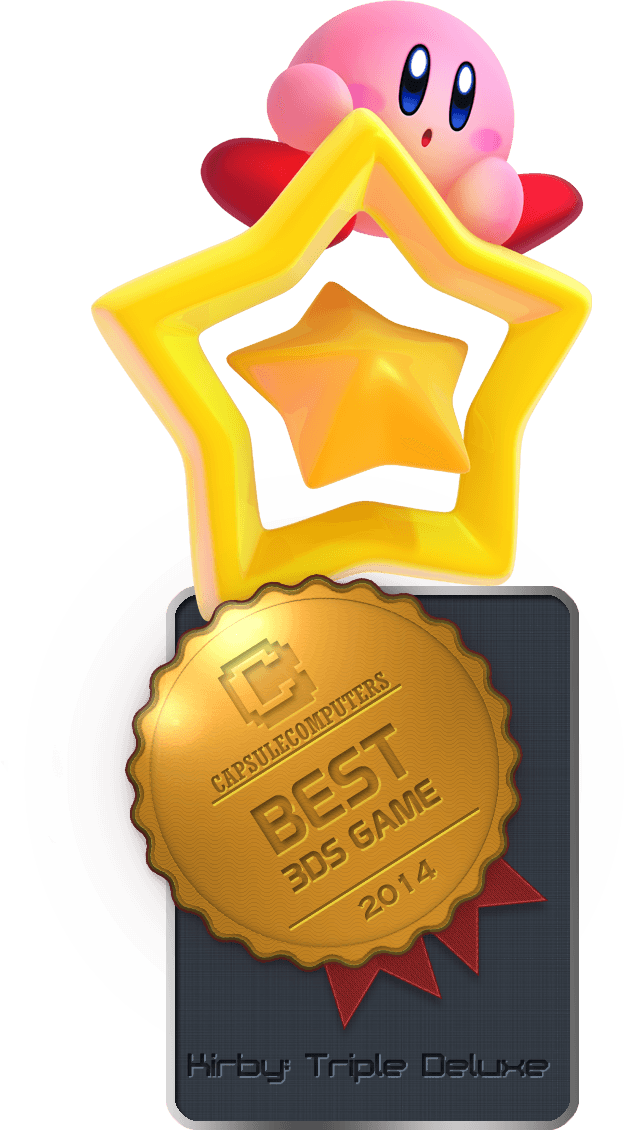 Best Original Ip Sunset Overdrive Badge - Kirby Triple Deluxe Star Clipart (624x1130), Png Download