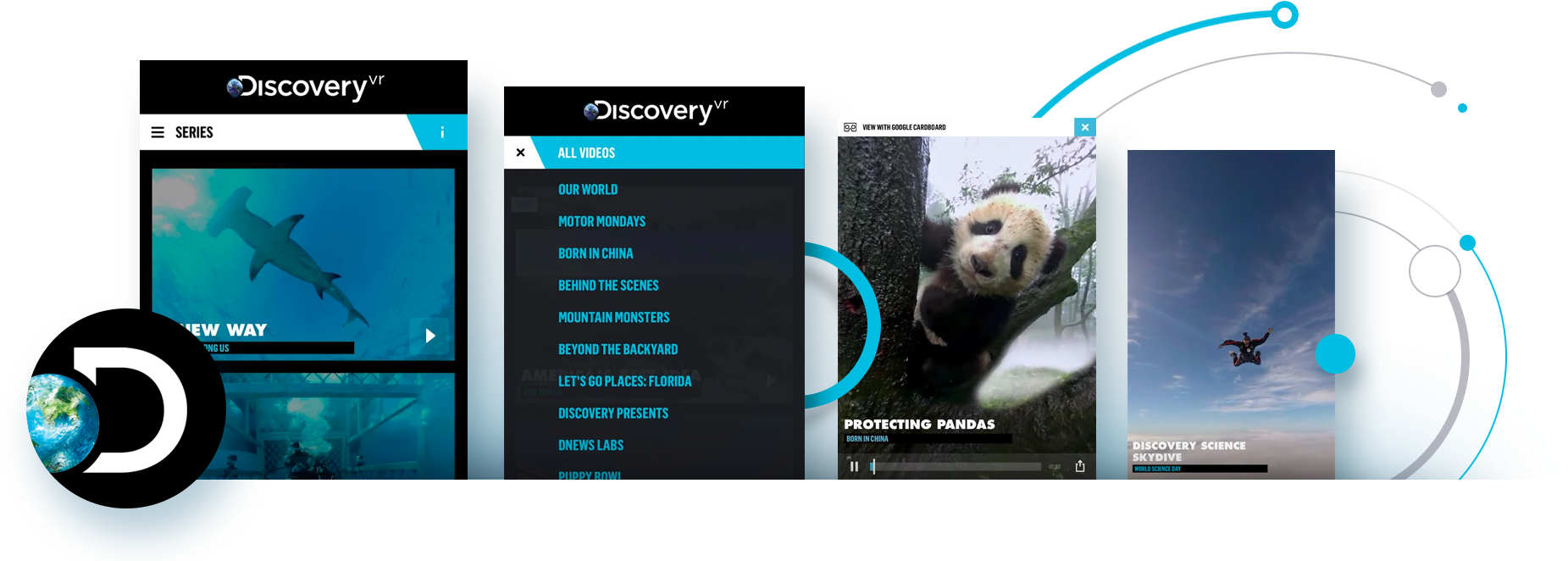 Discovery Vr React Native App - Discovery Channel Clipart (2153x792), Png Download
