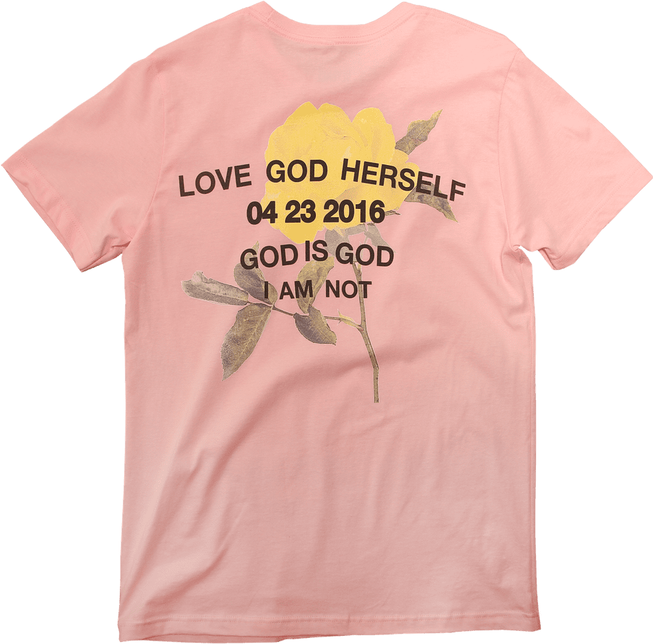 Beyonce Lemonade Clothing - Love God Herself T Shirt Clipart (1024x1024), Png Download