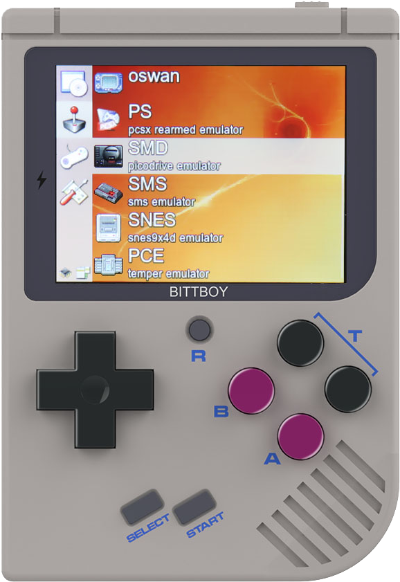 New Bittboy V3 Retro Gaming Handheld Emulator - New Bittboy Clipart (1000x1000), Png Download