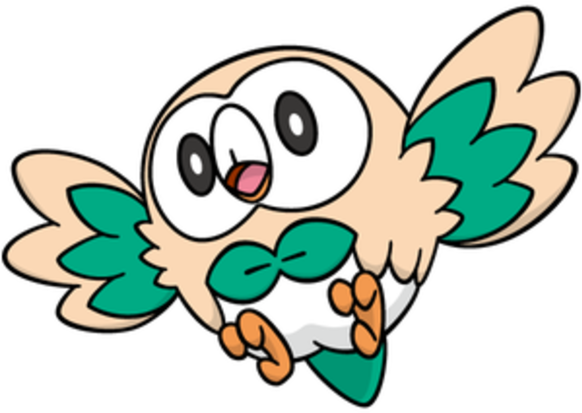Rowlet Dartrix And Decidueye Clipart (1200x1200), Png Download