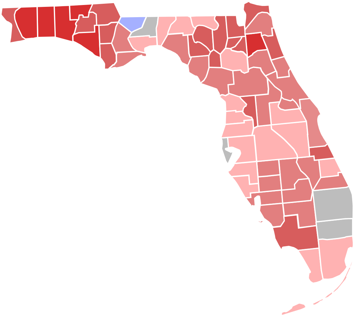 2010 United States Senate Election In Florida - Florida Election Results 2018 Clipart (1200x1063), Png Download