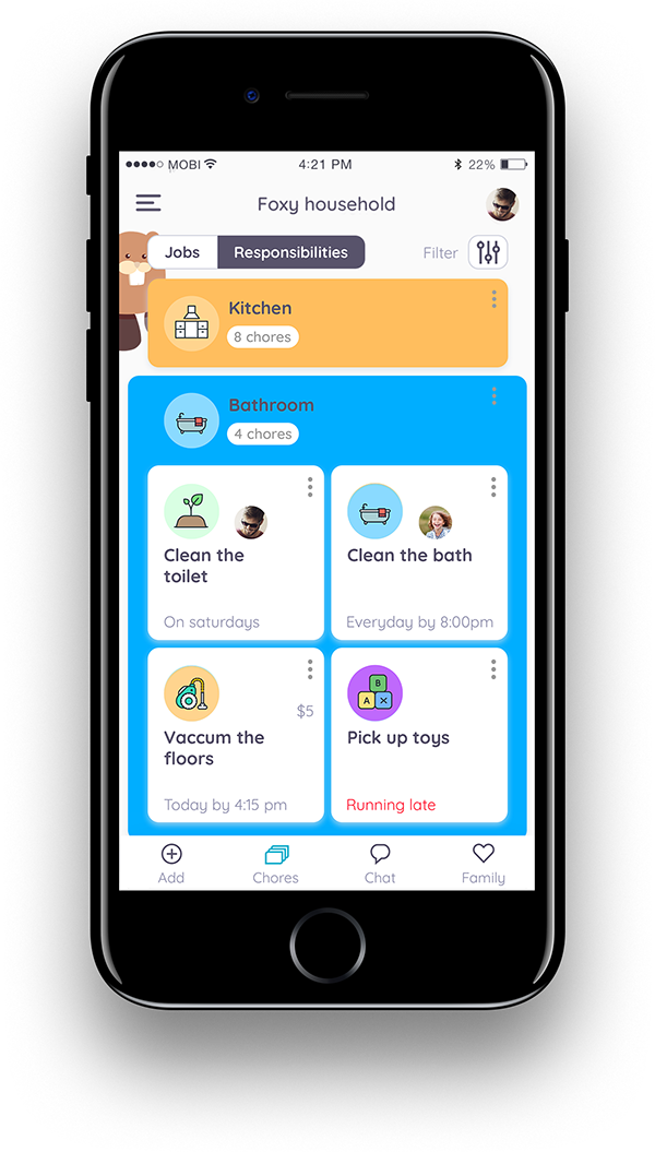 Homey App Lets You Manage Chores, Allowance And Rewards - Chore App Clipart (600x1055), Png Download