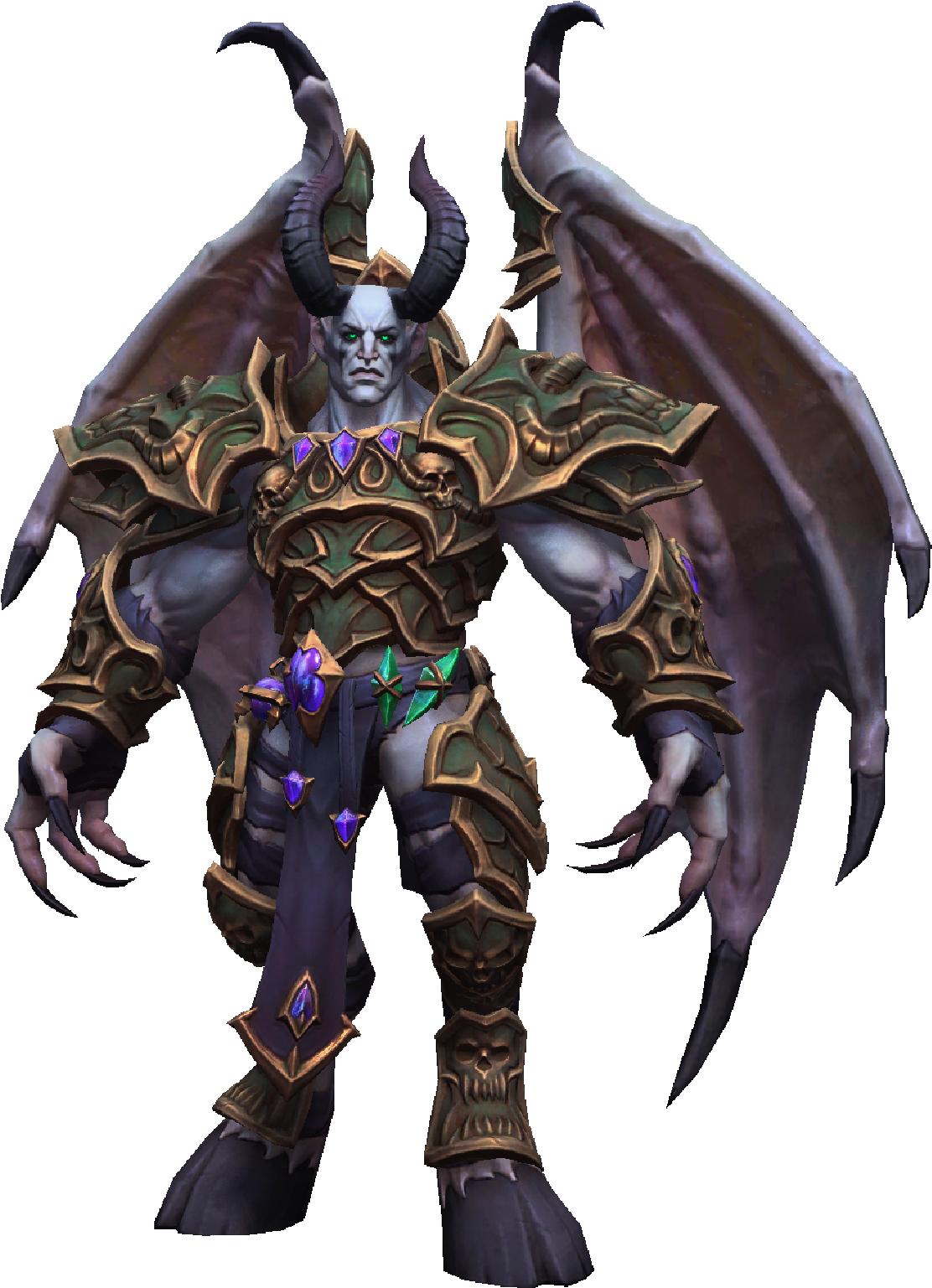 Mal Ganis Base Skin - Heroes Of The Storm Mal Ganis Png Clipart (2560x1598), Png Download