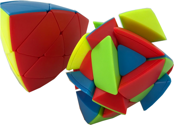 Tetrahedron Twisty Puzzle - Origami Clipart (600x600), Png Download