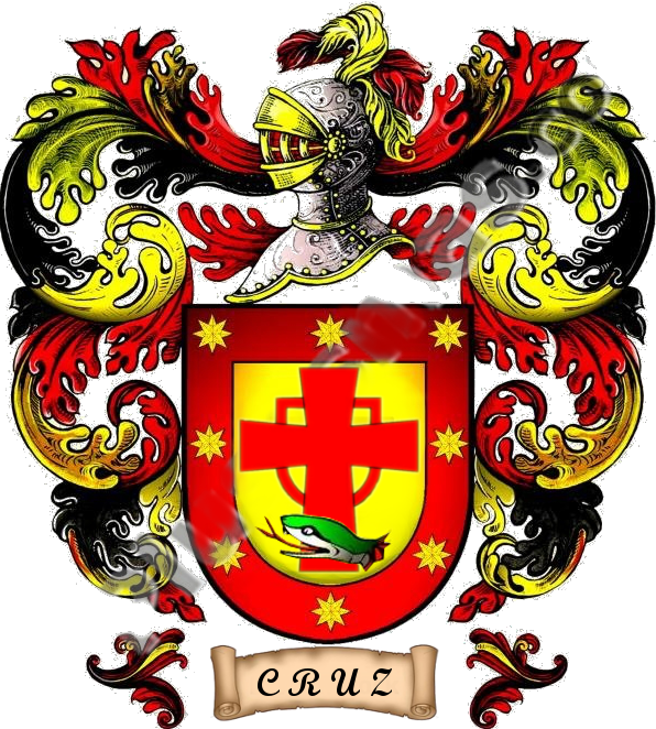 Escudo Familia Cruz - Significado Del Apellido Galindo Clipart (596x662), Png Download