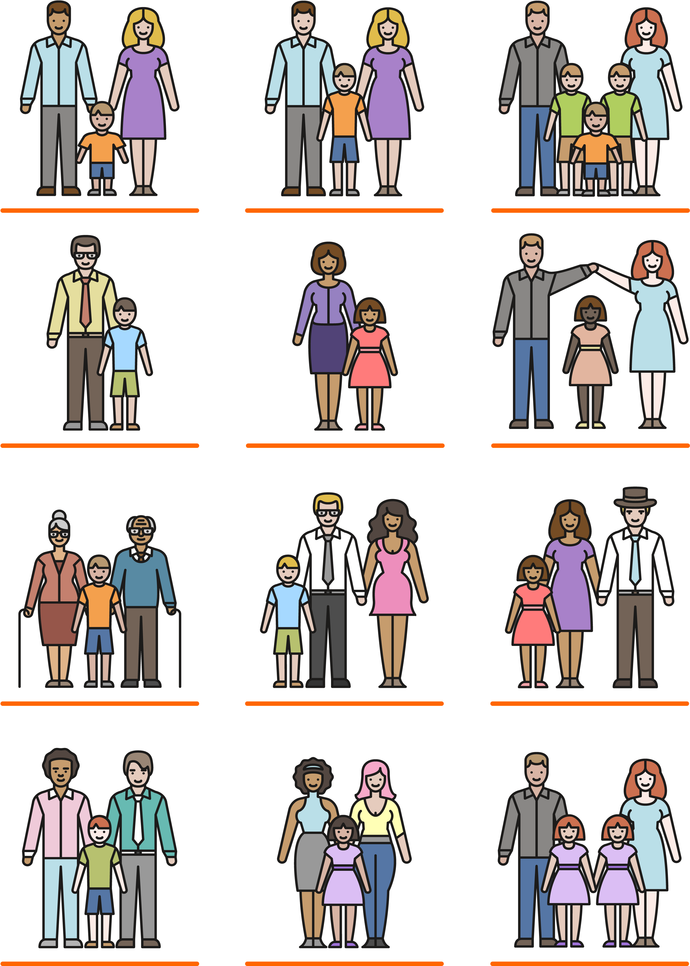 Hoy Día 15 De Mayo, Es El Día Internacional De La Familia - Modelos De Familias Actuales Clipart (2693x3760), Png Download