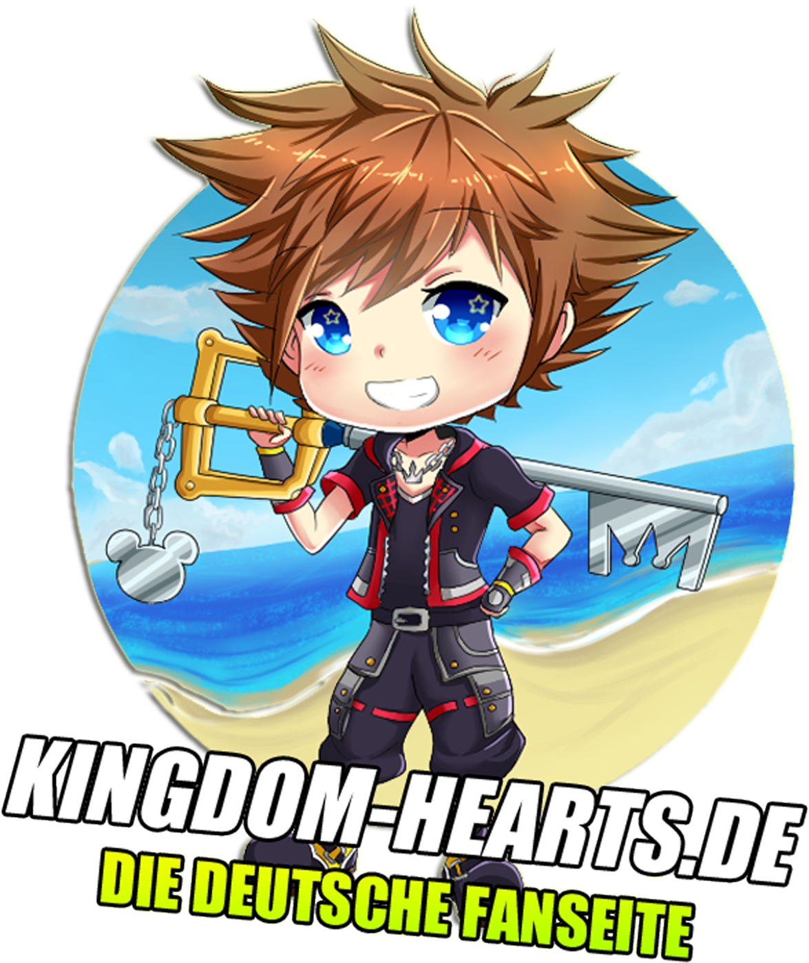 Sora Kingdom Hearts 3 Chibi Clipart (1600x1600), Png Download