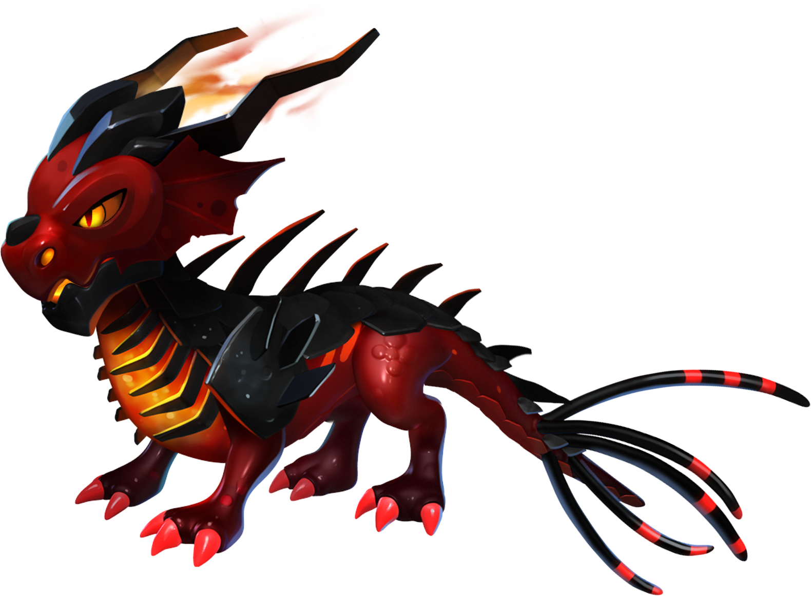 Cinder Dragon - Cinder Dragon Dml Clipart (1580x1162), Png Download