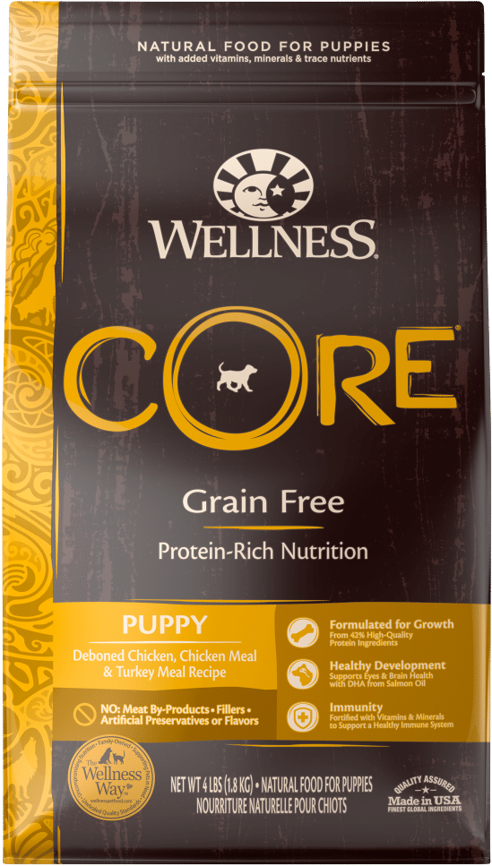 Wellness Core Grain Free Natural Puppy Health Chicken - Core Dog Food Puppy Clipart (1000x1000), Png Download