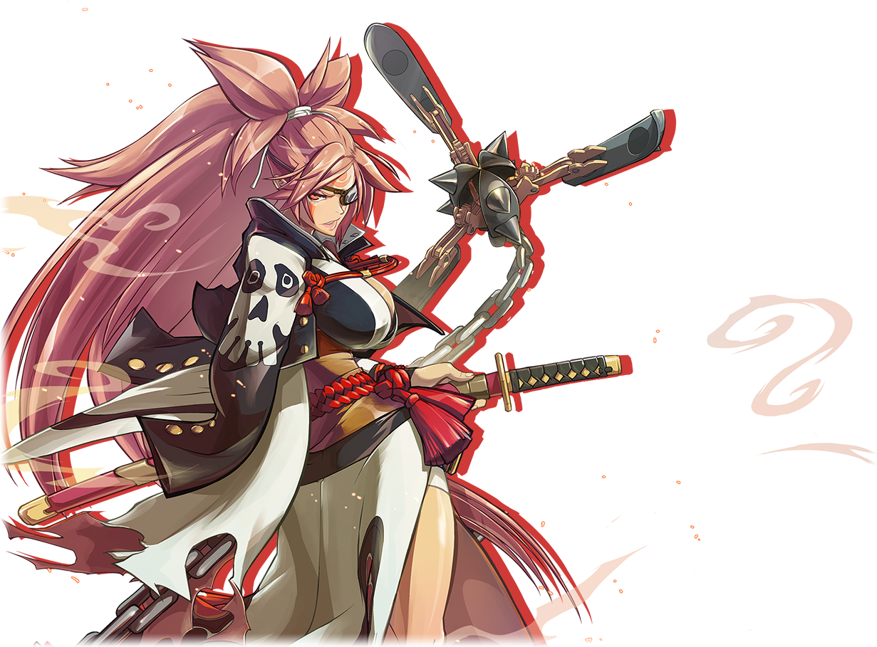 Guilty Gear X, Guilty Gear Xx, Guilty Gear X Advance, - Guilty Gear Xrd Rev 2 Baiken Clipart (1231x909), Png Download
