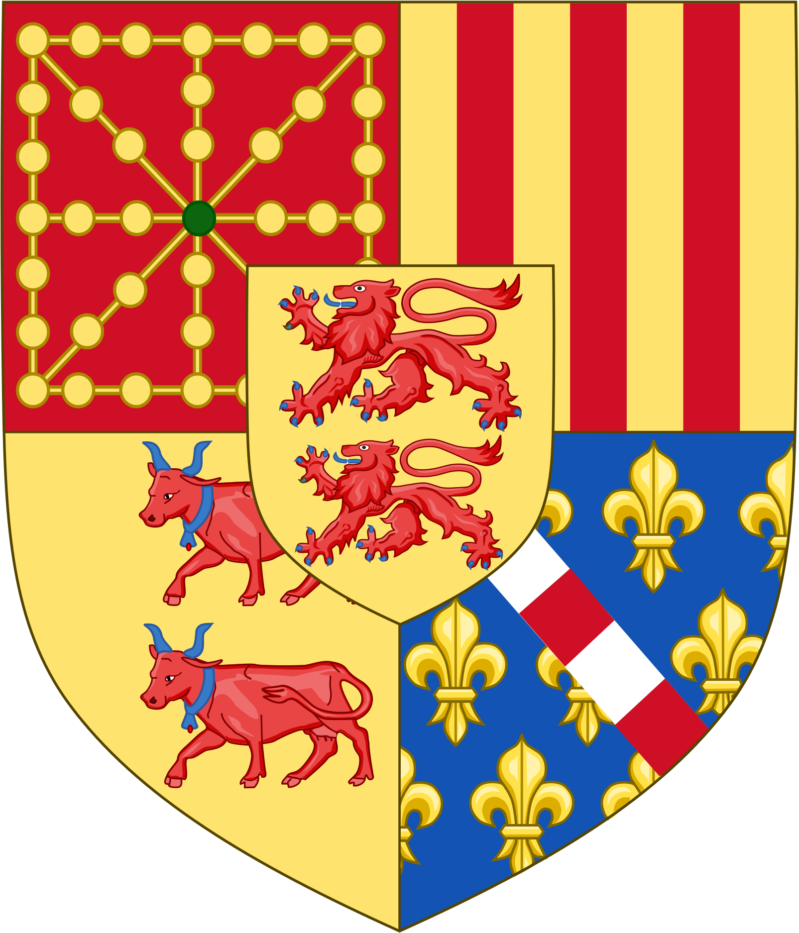 Royal Lesser Arms Of Navarre - Coat Of Arms Henry Iv Clipart (861x1024), Png Download