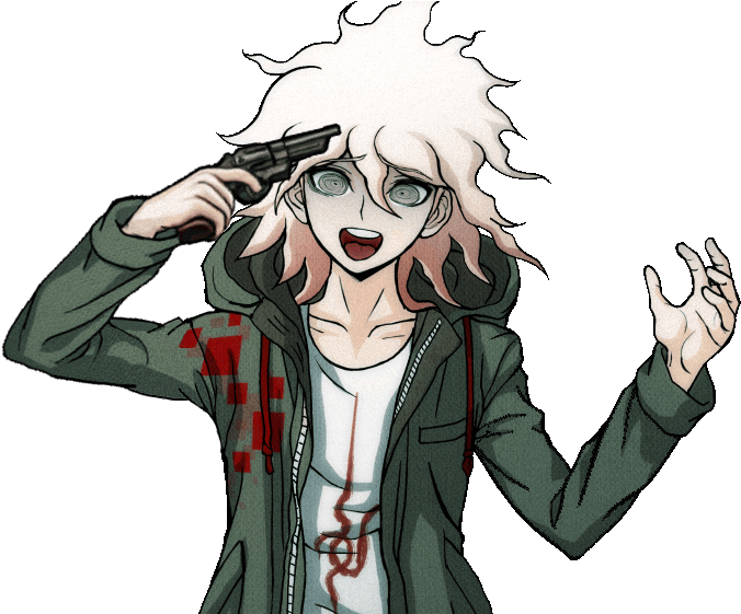 It's Time To Decide This We Are Both Suspicious So, - Nagito Komaeda Crazy Sprite Clipart (960x560), Png Download