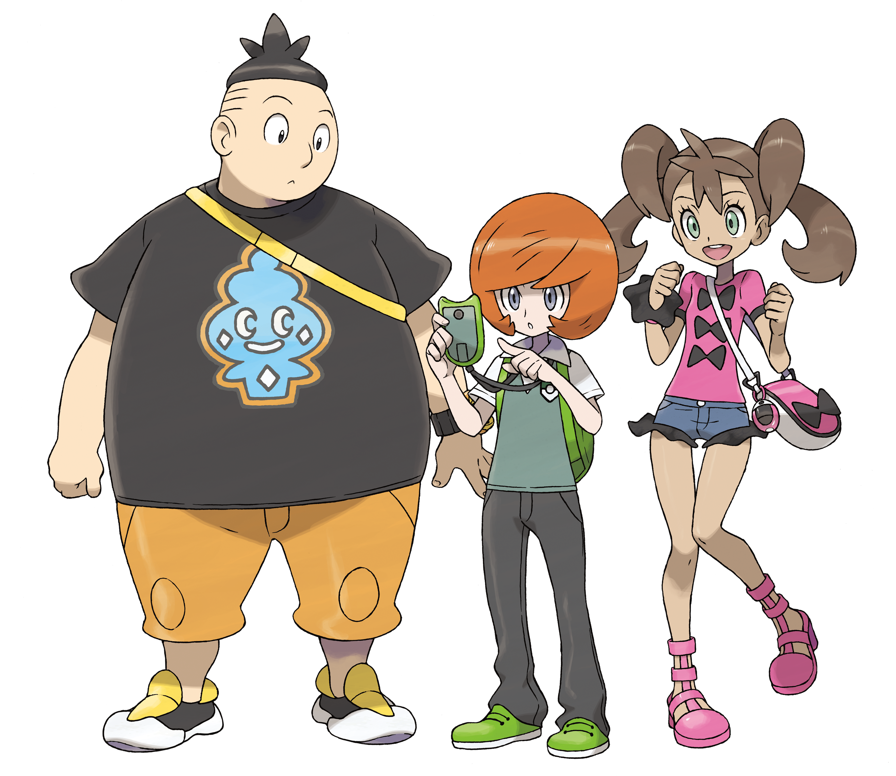 Pokemon Shauna Tierno Trevor Clipart (3375x2754), Png Download