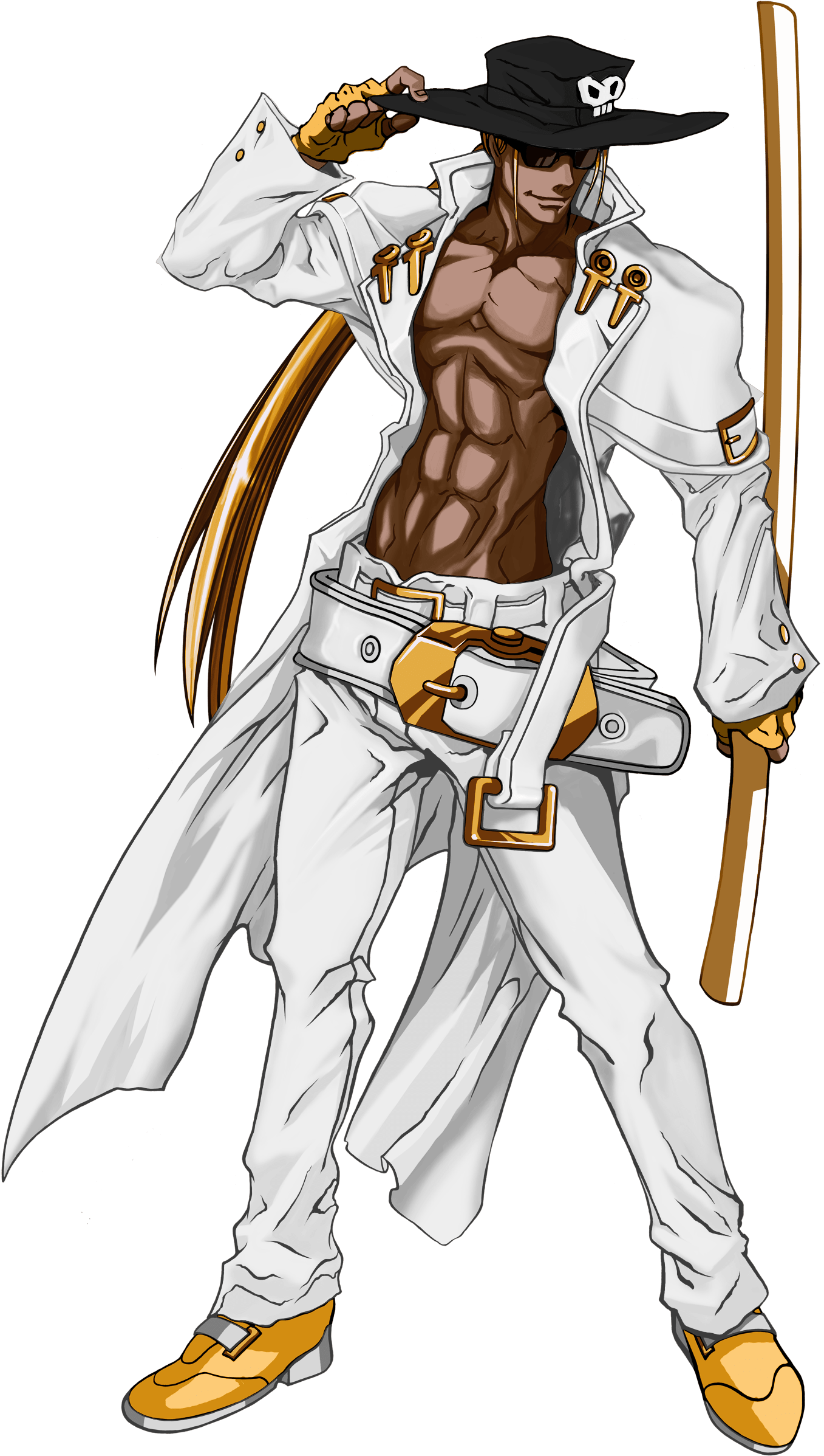 Guilty Gear - Guilty Gear Johnny Art Clipart (1545x2500), Png Download