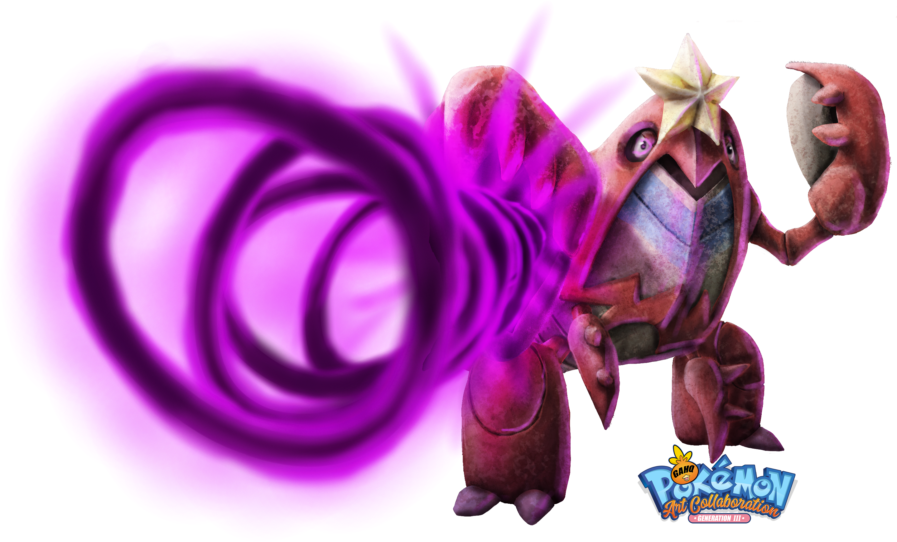 Crawdaunt Using Dark Pulse By Yggdrassal Clipart (2920x1842), Png Download